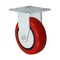 Casterhq 5"x1-1/4" Rigid Caster, Red Polyurethane on Polyolefin Core Wheel ,  24CR514PPU34K-02 - alternate 1